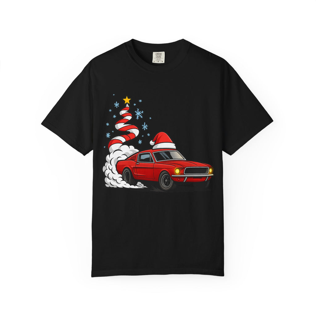 Christmas Mustang Fastback Tee – Limited Holiday Edition